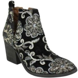 Naughty Monkey Sequined Slip On Boots
